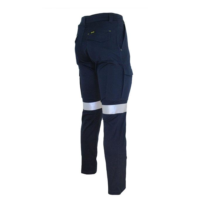 DNC 3366 SlimFlex Taped Cargo Pants - Navy - LOD Workwear