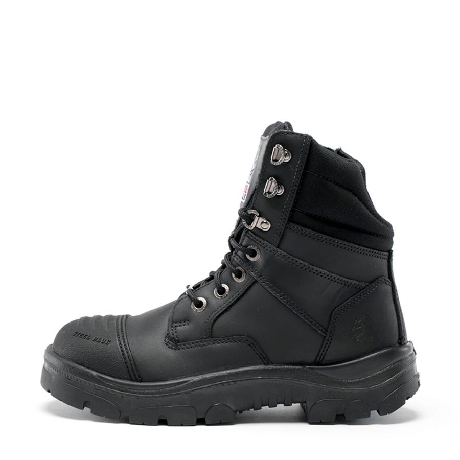 Steel Blue 312661 Southern Cross Zip Sided Boot with Scuff Cap - Black ...