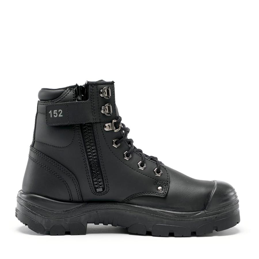 Steel Blue 332152 Argyle Zip Sided Safety Boot with Bump Cap - Black ...