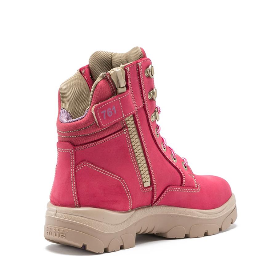 Steel Blue 512761 Ladies Southern Cross Zip Boot - Pink - LOD Workwear