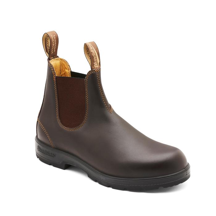 Blundstone 650 Unisex Elastic Sided Work Boots Walnut Brown