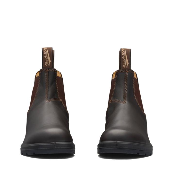 Blundstone 650 Unisex Elastic Sided Work Boots Walnut Brown LOD Workwear