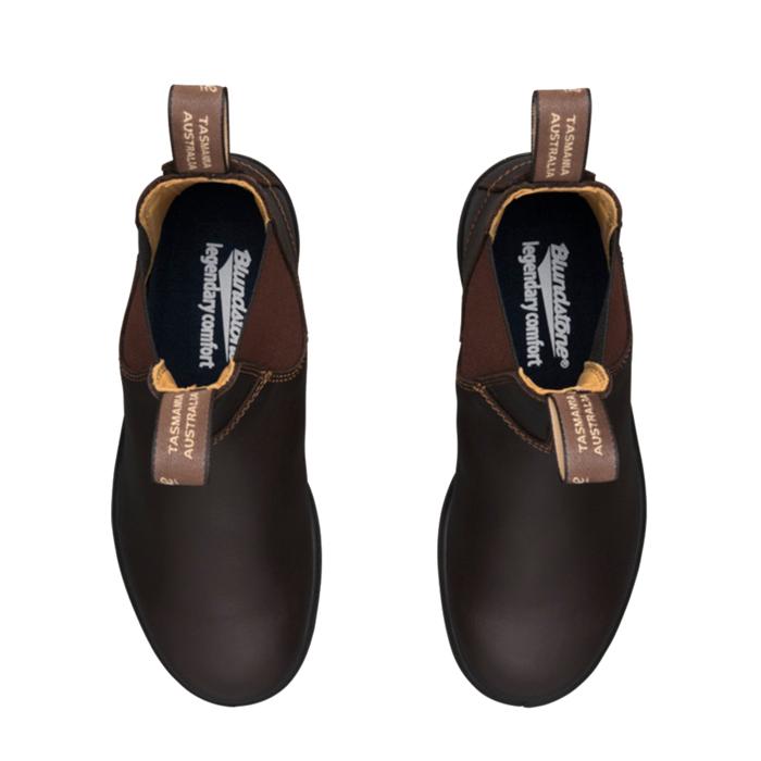 Blundstone 650 Unisex Elastic Sided Work Boots Walnut Brown LOD Workwear