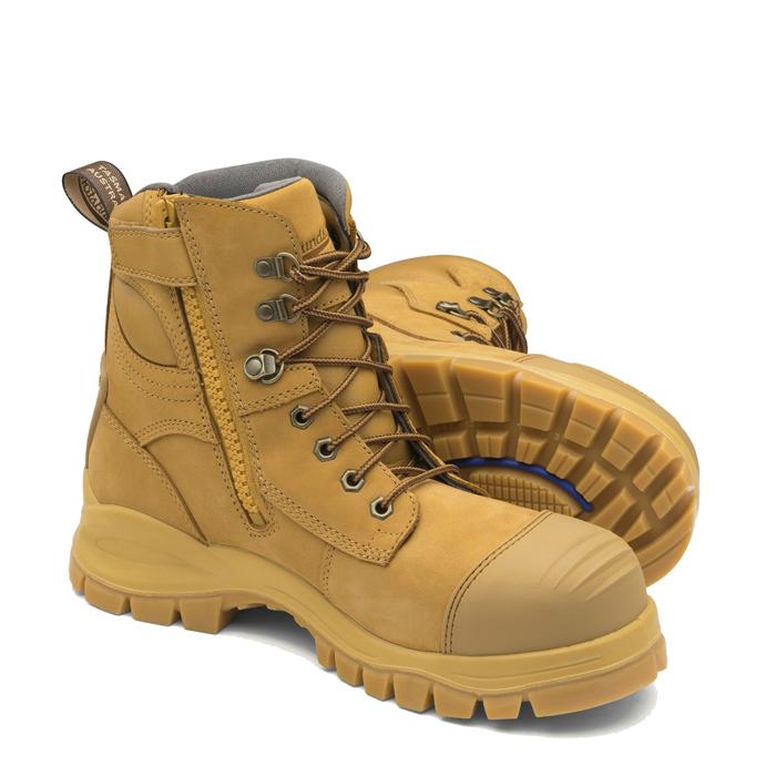blundstone 992 safety boot wheat