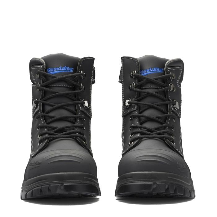 Blundstone 997 Unisex Zip Up Safety Boots - Black - LOD Workwear