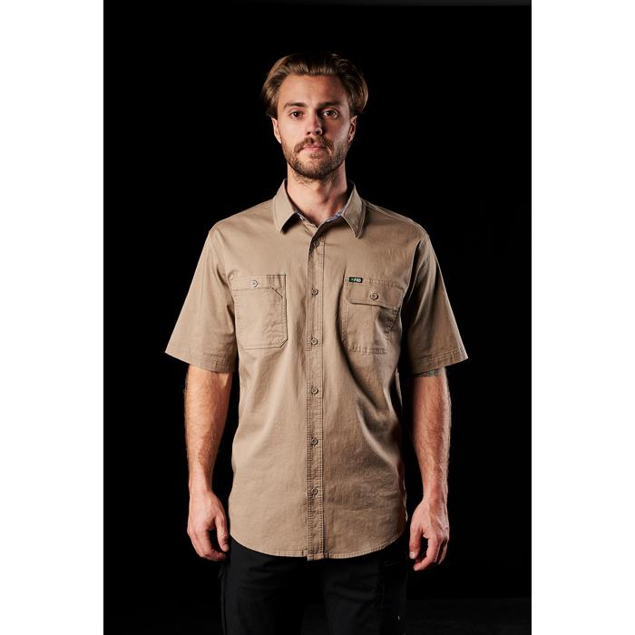 FXD SSH-1 Short Sleeve Stretch Work Shirt (FX01614002). - Khaki - LOD ...