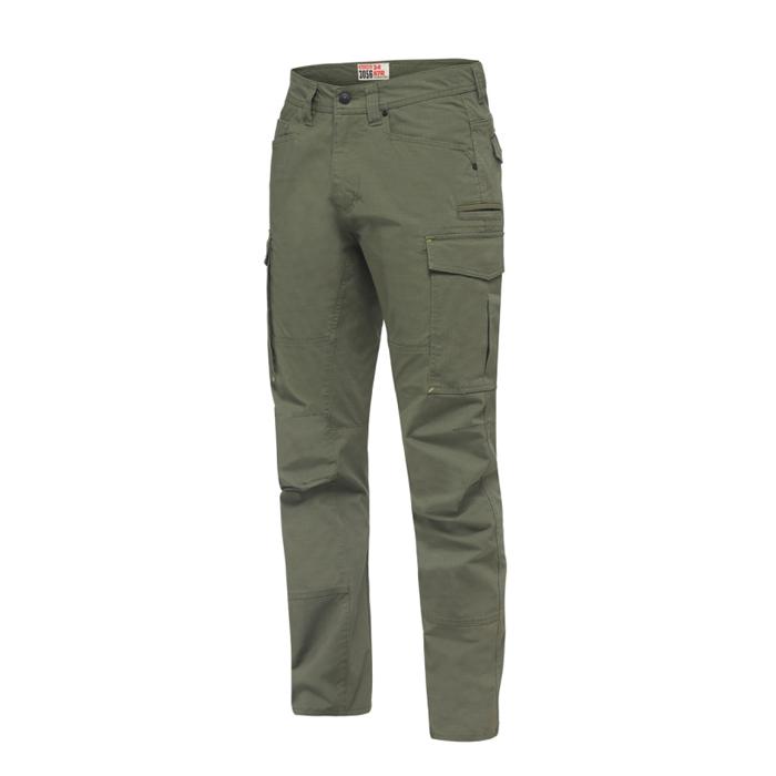 Green military clearance cargo pants