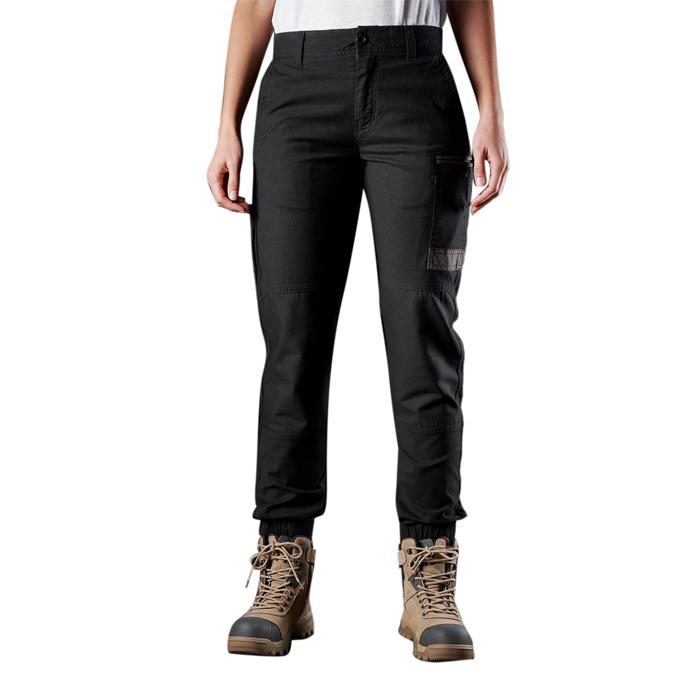 FXD WP-4W Women's Stretch Cuffed Work Pant (FX11906201). Black. Size 16 -  LOD Workwear