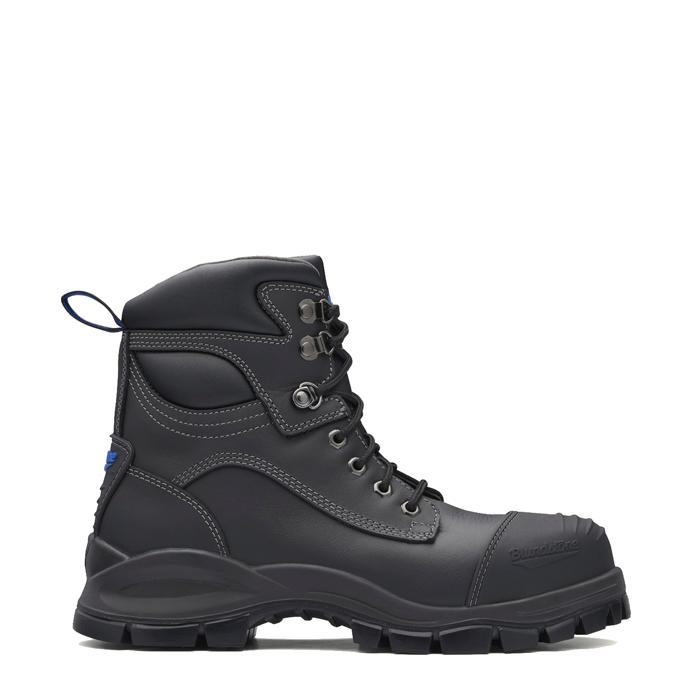 Blundstone Black Thermal Regulating Bamboo Lined Lace Up Safety