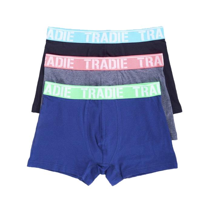 Tradie Men's 3 Pack Trunk. Burst. Size XL - LOD Workwear