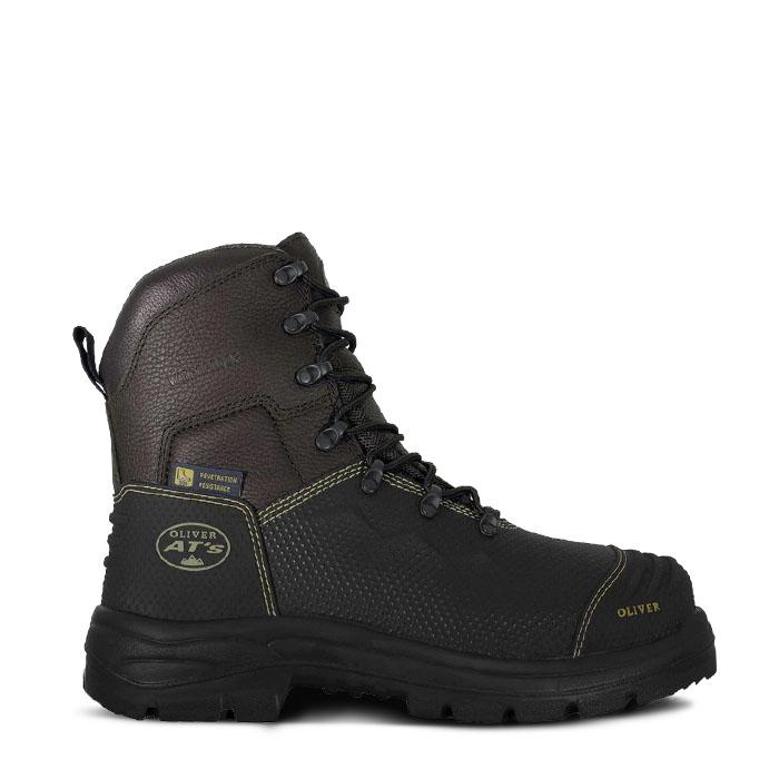 Oliver 65-490Z 150mm Zip Up Boot Waterproof & Caustic Resistant - Brown ...