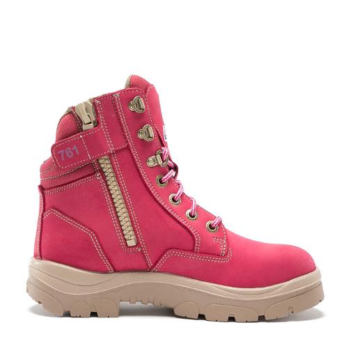 Steel Blue Southern Cross Ladies Lace Zip Safety Boots Pink – Worklocker  Toowoomba