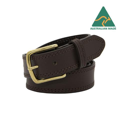 Men's Australian Made Leather Belt. Triton Black